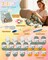 Crochet Kit for Beginners, Crochet Starter Kit for Blanket, Granny Squares Video Instructions, Easy to Learn Knitting for Beginner